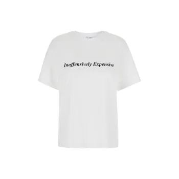 Victoria Beckham Slogan Printed Crewneck T Shirt