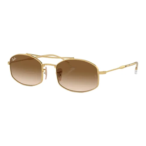RayBan Metal Aviator Sunglasses Unisex Gold