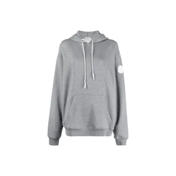 Moncler Maglia Con Cappuccio Hoodie Sweatshirt 'Grey'