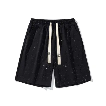 ROBINHOOD Casual Shorts Unisex Black Baby's Breath