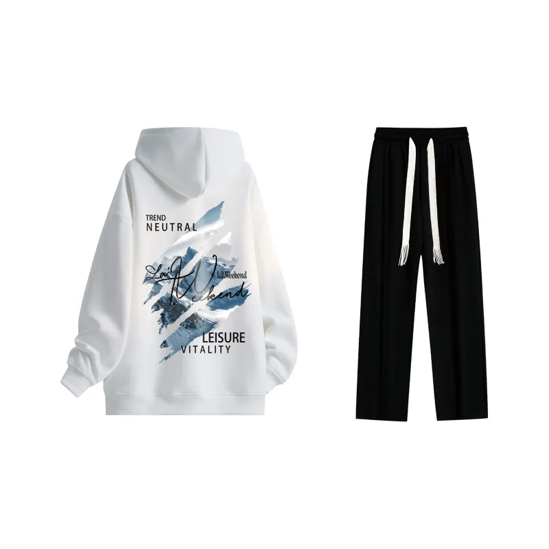 LA'T.WEEKEND Sweatshirt Set Unisex-53