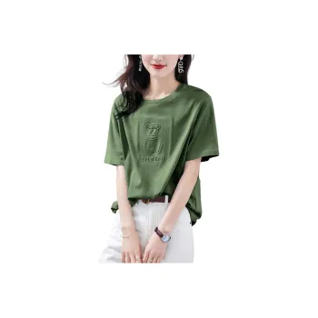 Mo Han Yi Mei Drop Shoulder Sleeve T Shirt Women's