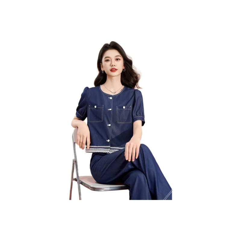 Mylan Casual Suits Women's Blue-1