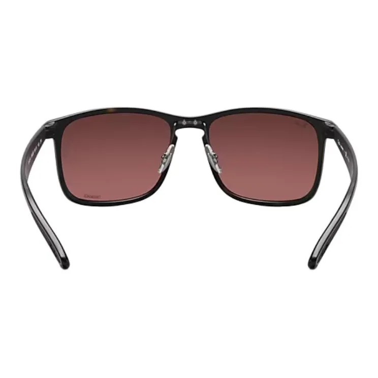 RayBan Injection Square Sunglasses Unisex Black-4