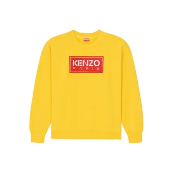 KENZO Logo Patch Drop Shoulder Sweatshirt