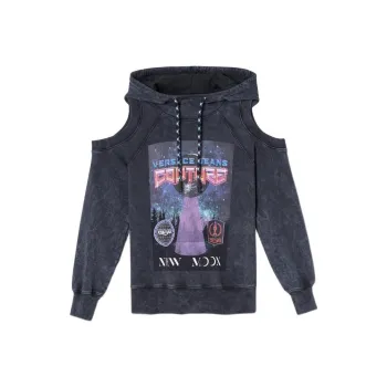 VERSACE JEANS COUTURE Cut out Sleeve Hoodie