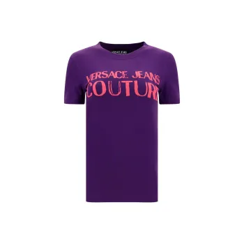 VERSACE JEANS COUTURE Logo Printed Crewneck T Shirt