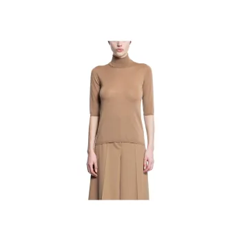MaxMara High Neck Half Sleeved Jumper