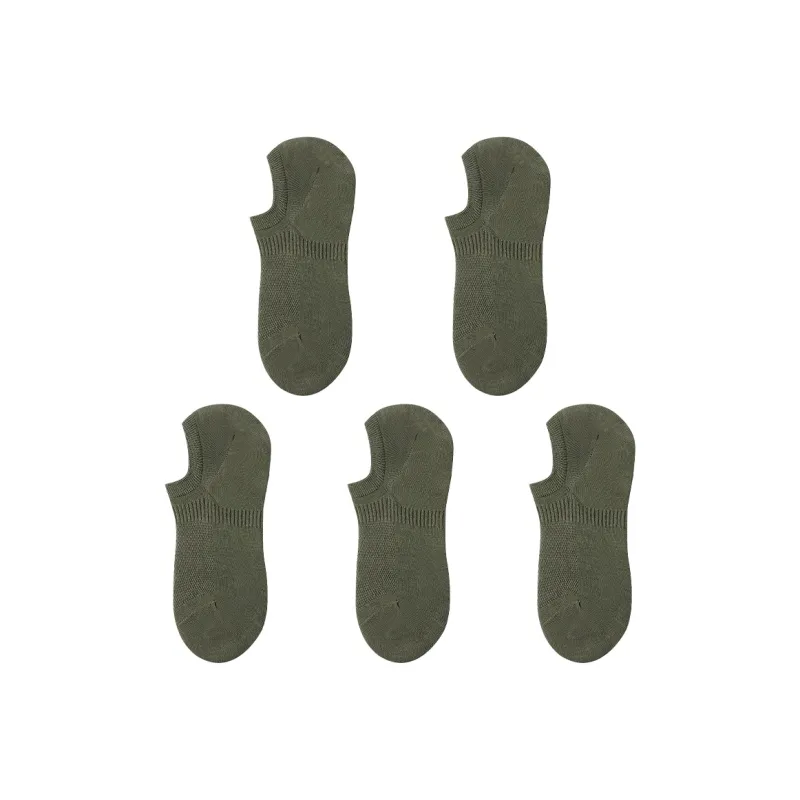 H YXIANG No Show Socks Men's 5 Pack-10