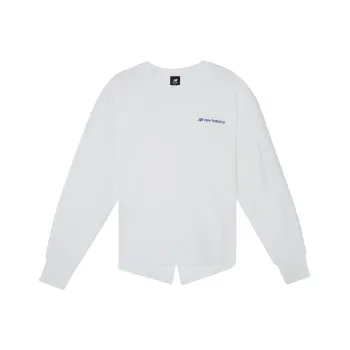 New Balance Solid Color Minimalistic Sweatshirts Unisex White