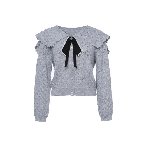 LOFT SHINE Loose Fit Knitwear Women's Gray