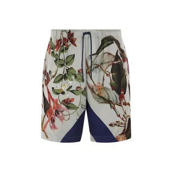 DRIES VAN NOTEN Graphic Printed Drawstring Shorts