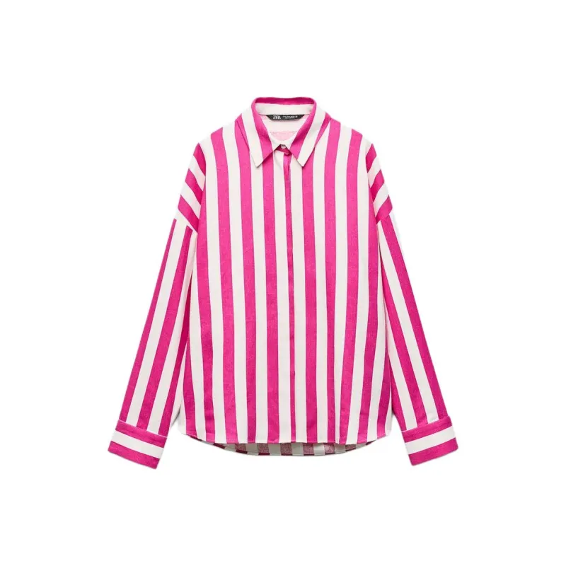 ZARA Shirt Women's Overripe Plum Color-0