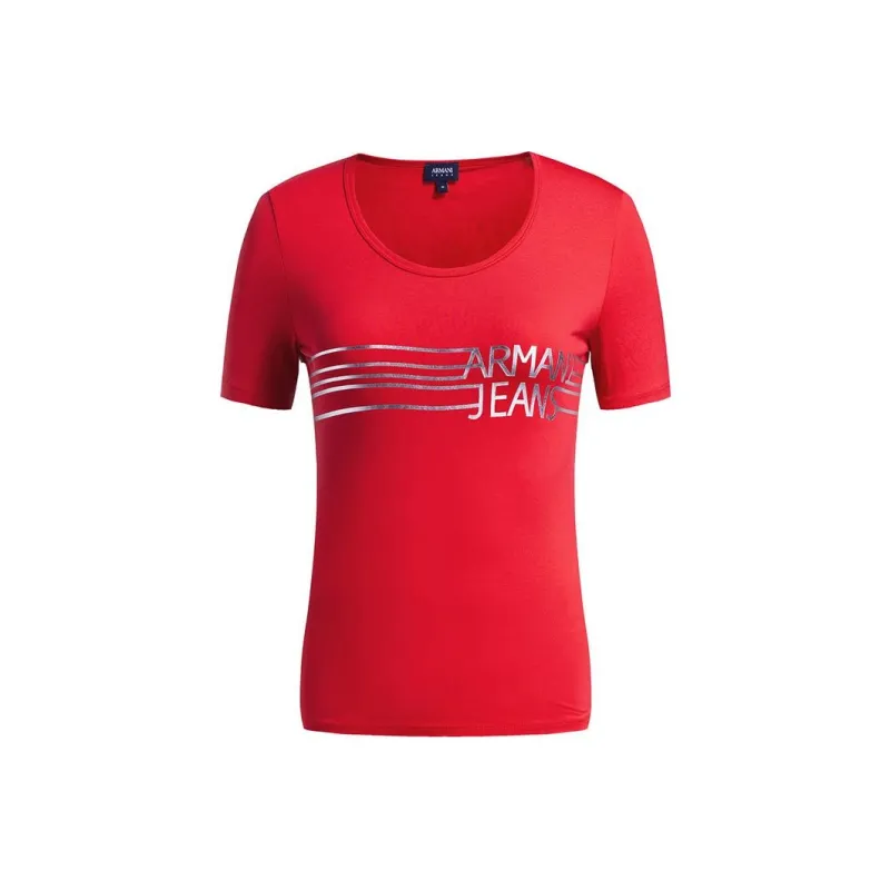 ARMANI JEANS T Shirts Women's Pink-0