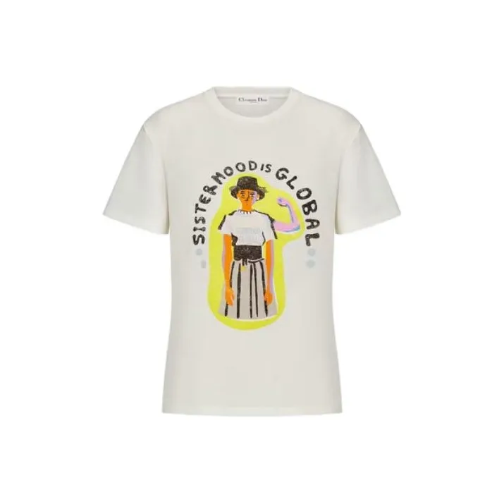 DIOR T-Shirts Women's Ecru-0