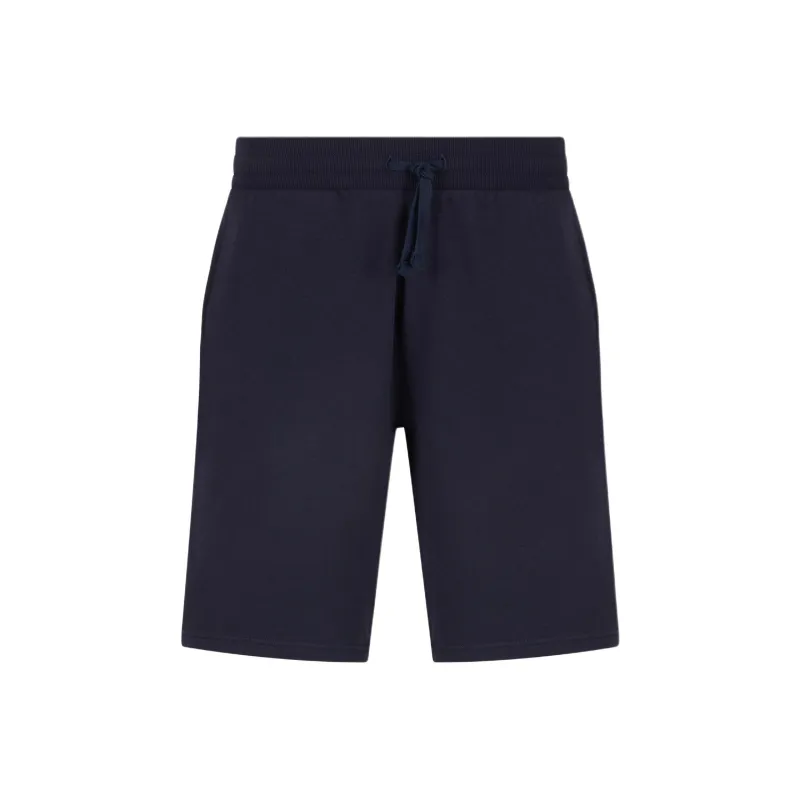 EMPORIO ARMANI Basic Terry Jersey Loungewear Bermuda Shorts-0
