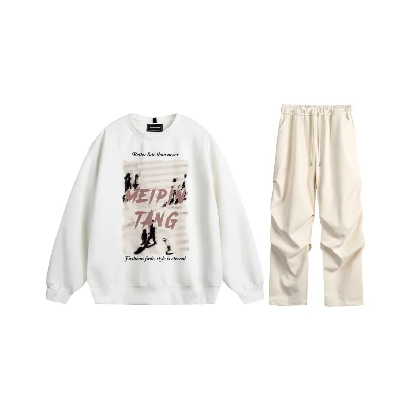 MEIPIN TANG Sweatshirt Set Unisex-5