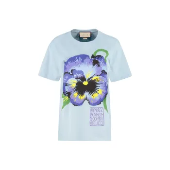 GUCCI T Shirts Women's Light Blue