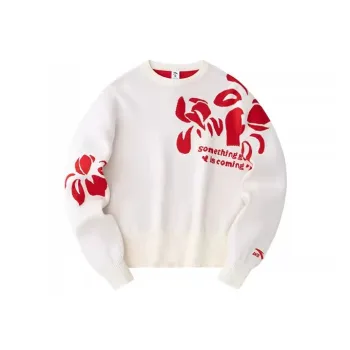 Anta Sports Life Collection Sweater Women's Corn White
