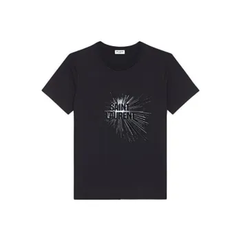 SAINT LAURENT Regular T Shirt Women's Black