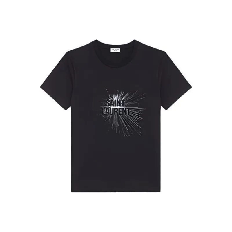 SAINT LAURENT Regular T Shirt Women's Black-0