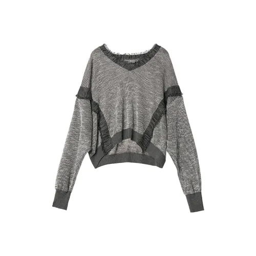 AnnoMundi Loose Fit Knitwear Women's Dark Gray