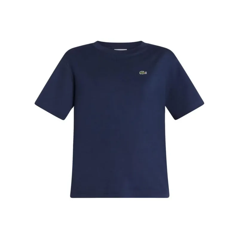 LACOSTE Logo patch Cotton T shirt-0