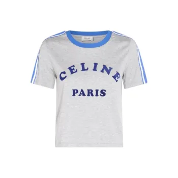 CELINE T Shirts Women's Light Blue