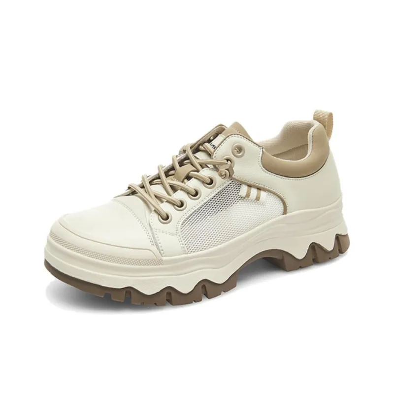 AGSDON Breathable, Height Enhancing, Lightweight Low Top Casual Shoes Women's-1