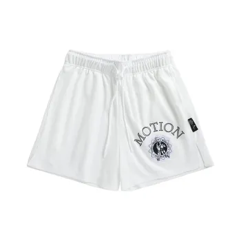 LUSHISI Basketball Shorts Unisex White