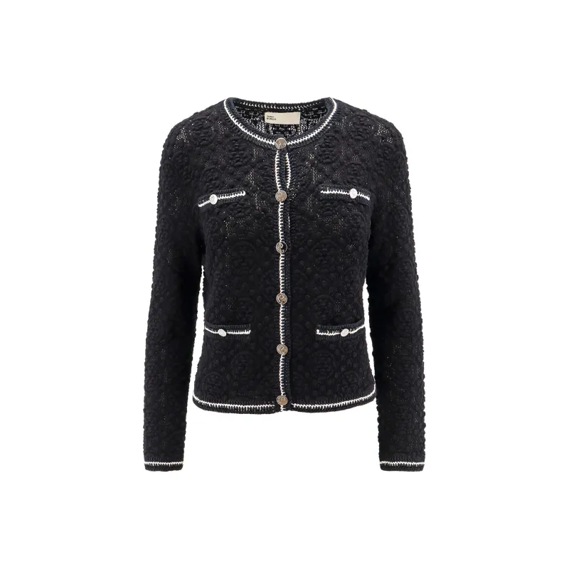 TORY BURCH Buttoned Embroidered Jacket-0