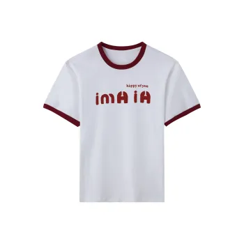 TEME T Shirt Women's White & Red