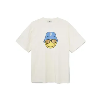 MLB Set in Sleeve T Shirt Women's White