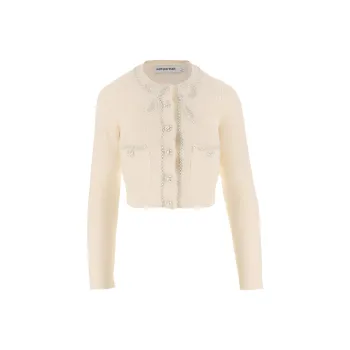 Self portrait Rhinestoned Soft knitted Cardigan