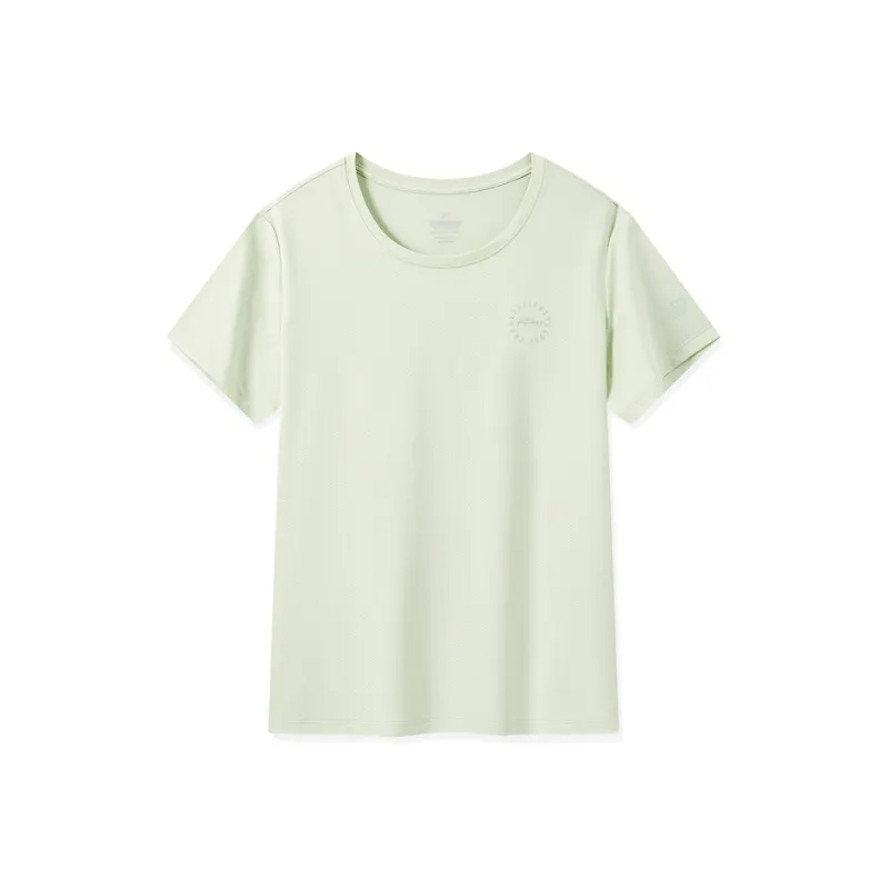 XTEP Variety Training Collection T Shirt Women's Wave Cyan Green-0