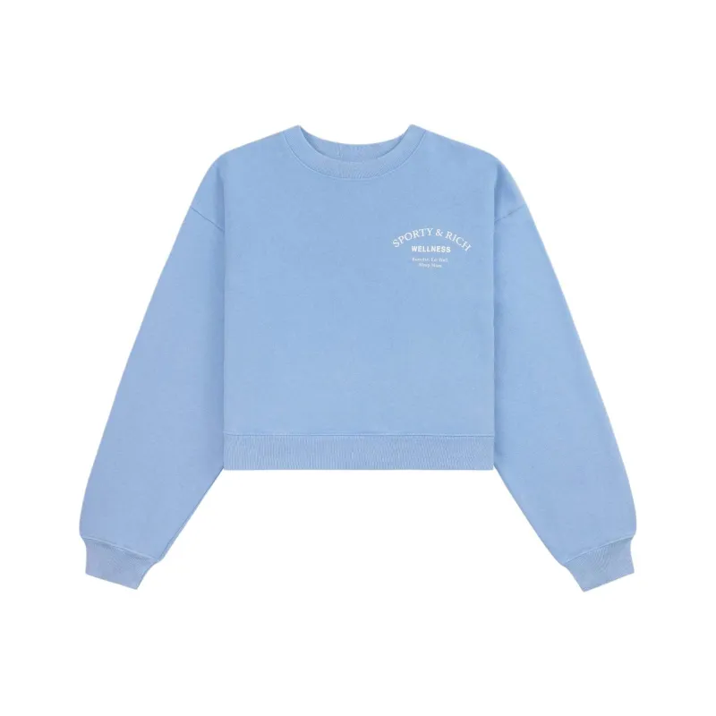 SPORTY & RICH Wellness Studio Cropped Sweatshirt-0