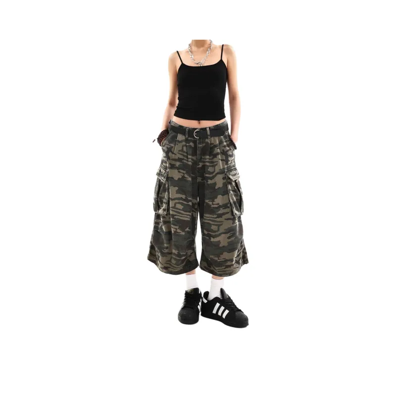 NEVER RULE Casual Shorts Unisex Camouflage-0