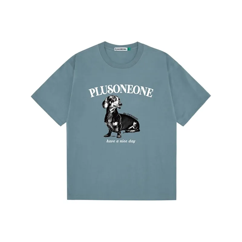 PLUSONEONE+ Regular Short Sleeved T Shirts Unisex-12