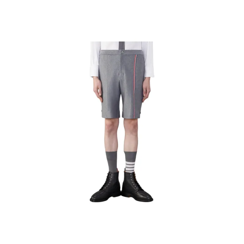 THOM BROWNE Rwb Stripe Bermuda Shorts-0