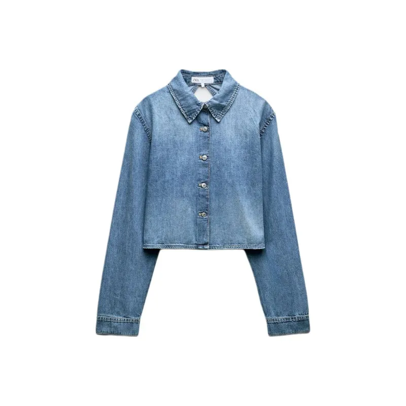 ZARA Shirts Women's Blue-0