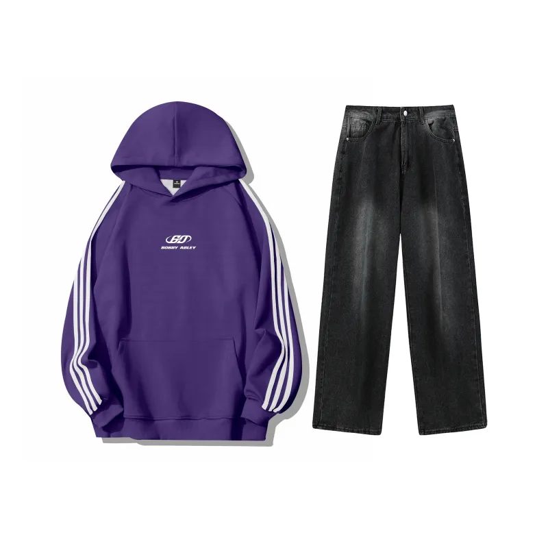 BOBBY ABLEY Sweatshirt Set Unisex Black-48