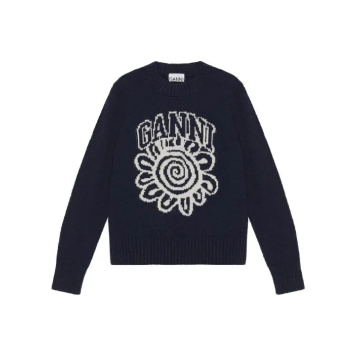GANNI Sweaters Women's Navy Blue-0