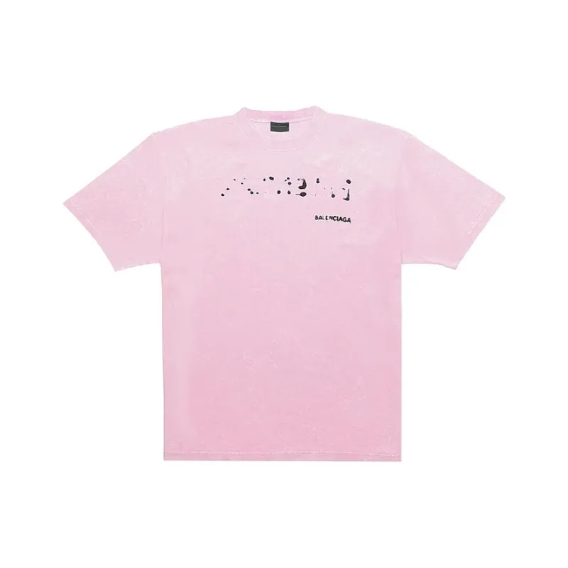 Balenciaga Regular T Shirt Women's Pink Regular Fit-0