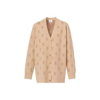 Burberry FW22 Knitwear Women's Light Beige Heather Gray