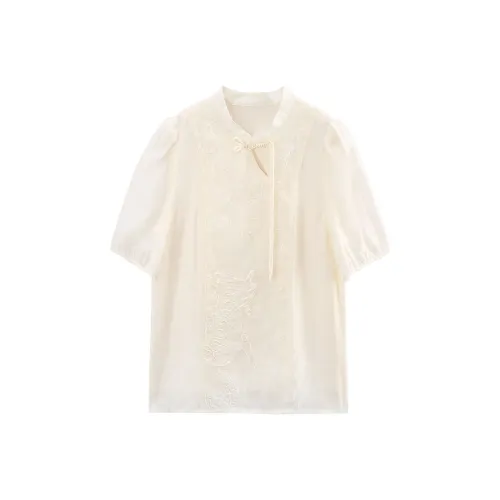 A Paradise For Awakening Shirt Women's Beige
