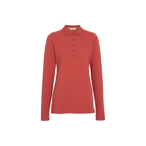 Burberry Polo Shirts Women's Red