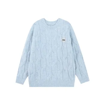Qiuerle Sweaters Women's Blue