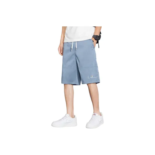 Tonlion Casual Shorts Men's Gray Blue