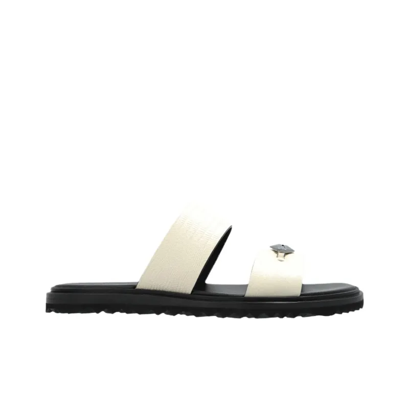 Jimmy Choo Slide Slippers Women's Beige Yellow-1