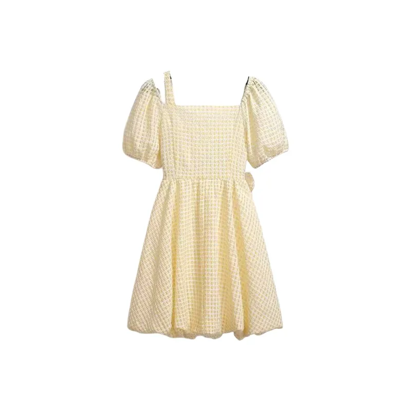 KEAB Short Sleeved Dress Women's Yellow-1